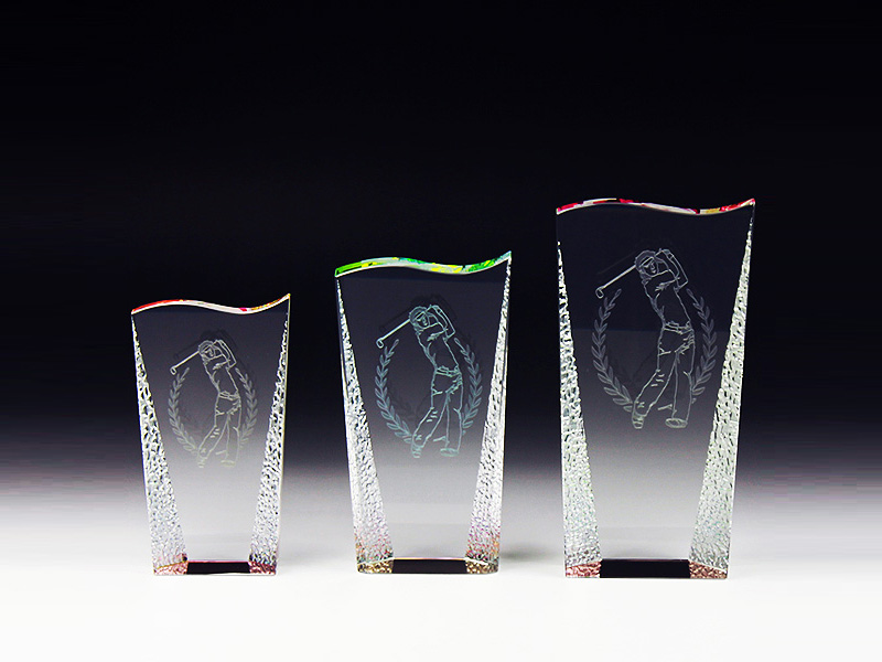 クリスタルトロフィー CR-1 ゴルフ TOP3セット